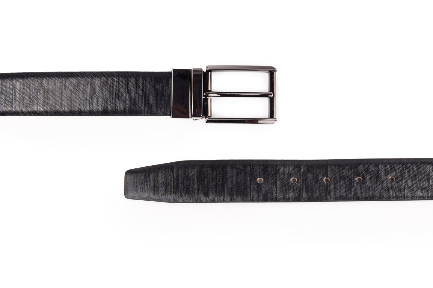 Elegavie Black / Brown Reversible Leather Belt - Stylish