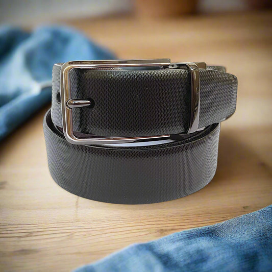 Elegavie Premium Full-Grain Leather Reversible Belt – Black & Brown | Sleek & Durable