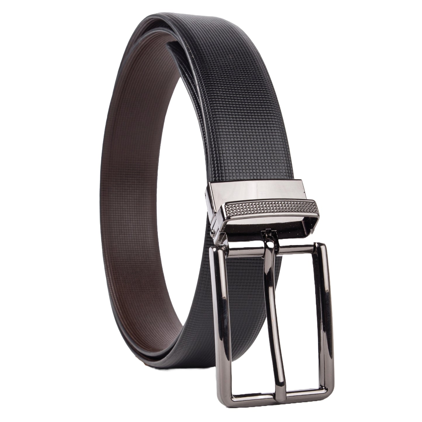 Elegavie Black / Brown Reversible Leather Belt - Timeless Design